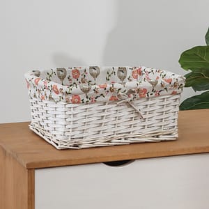 Canasto Con Tela Grande