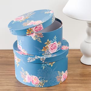 Caja Redonda Flores 3D – 20x20x10