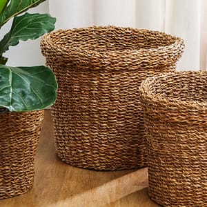 Cesto Redondo Con Borde Grande