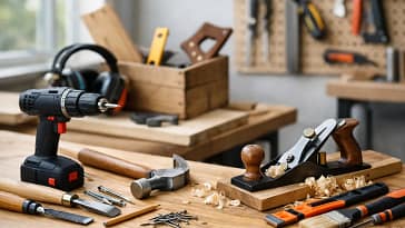 Herramientas de carpintería para casa