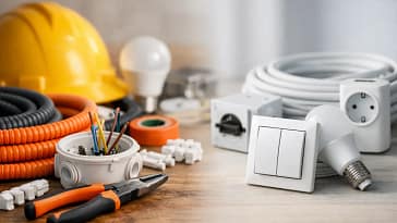 Material eléctrico para obra y hogar