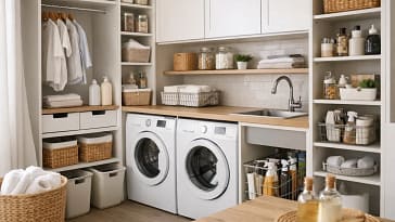 Mueble organizador para lavadero: cómo elegir