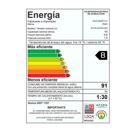TERMOTANQUE ELECTRÓNICO 40 LTS. - Imagen 2