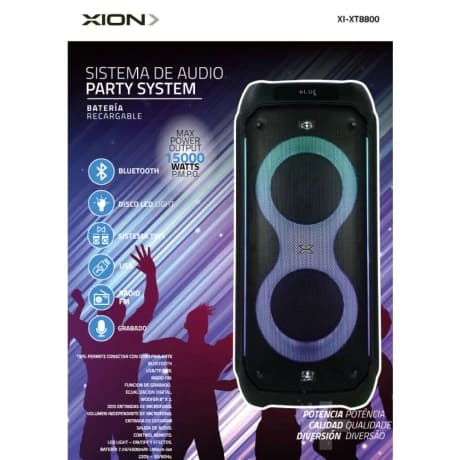 Parlante Xion Xtreme con batería - Imagen 2
