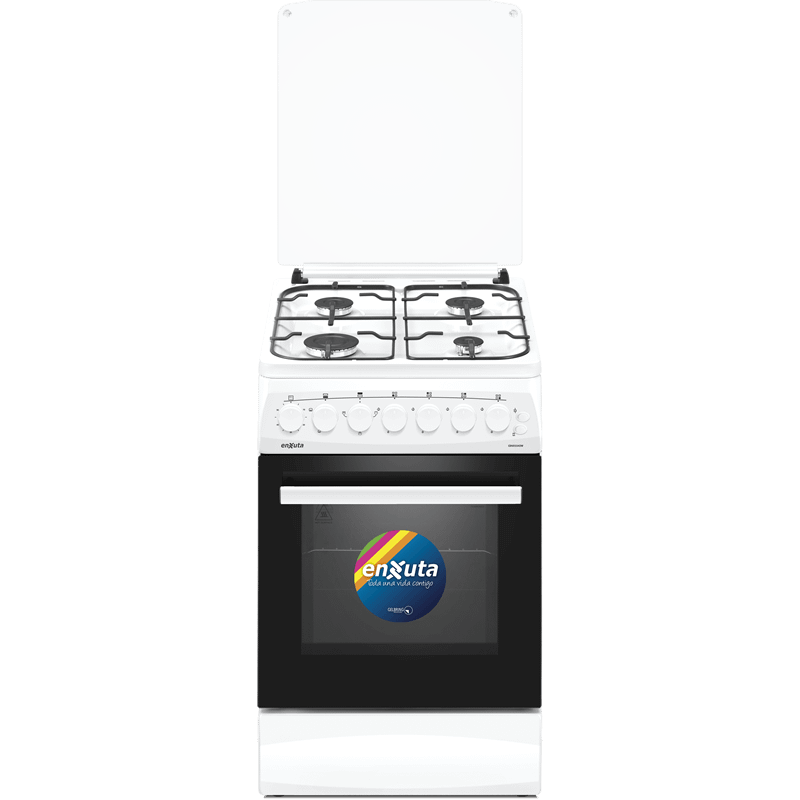 Cocina Supergas 4 Hornallas Blanca con Termocupla 50x60 - Enxuta - CENX5542W