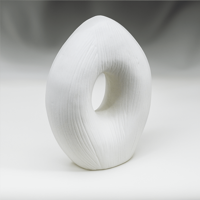 FLORERO OVALADO DECO 19CM COLOR BLANCO LH-3725 - Imagen 5