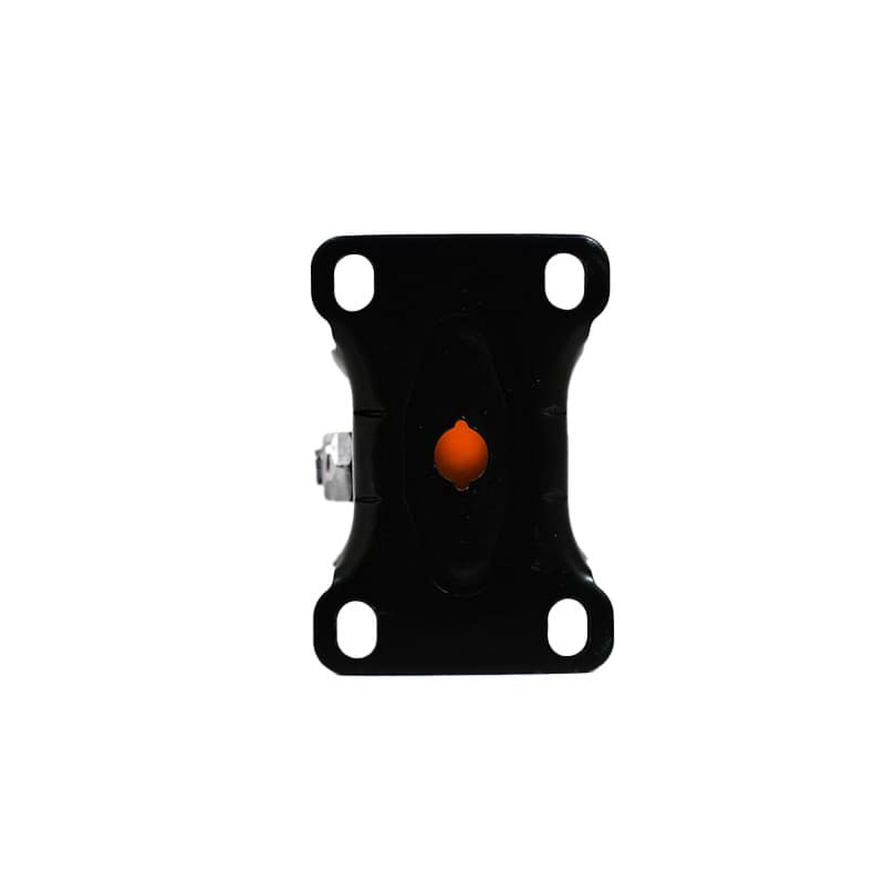 RUEDA 3 BASE METALICA FIJA NARANJA NEGRA LH-3449 - Imagen 4