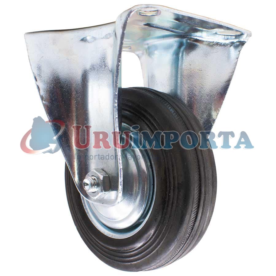 RUEDA COLOR NEGRO 5″ BASE METALICA FIJA LH-1688 - Imagen 6