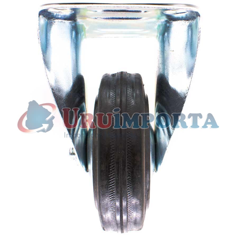 RUEDA COLOR NEGRO 5″ BASE METALICA FIJA LH-1688 - Imagen 8