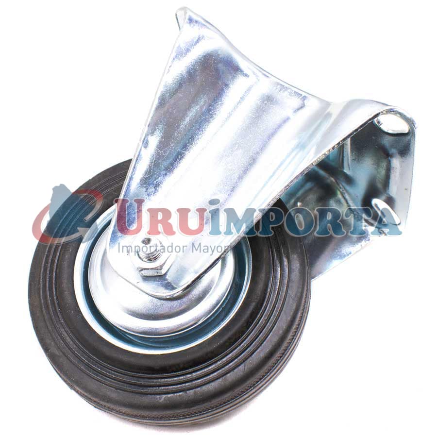 RUEDA COLOR NEGRO 5″ BASE METALICA FIJA LH-1688 - Imagen 9