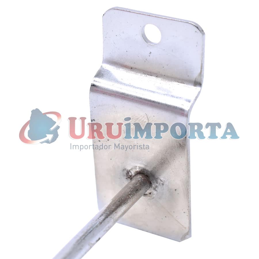 GANCHITO 25CM CROMADO PARA PANEL RANURADO LH-2669 - Imagen 2